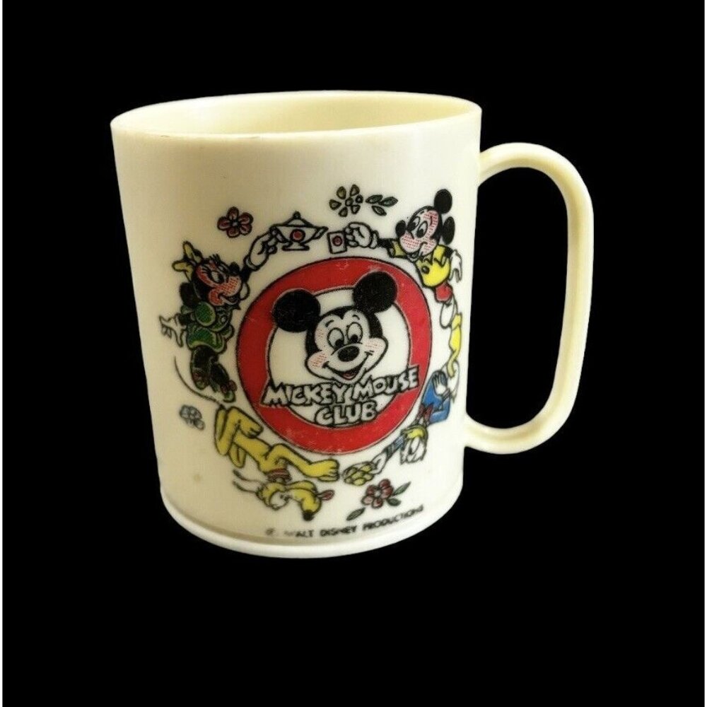 Vintage Disney Kids Cup Plastic Mickey Mouse Club Nostalgia Gift - Picture 1 of 6